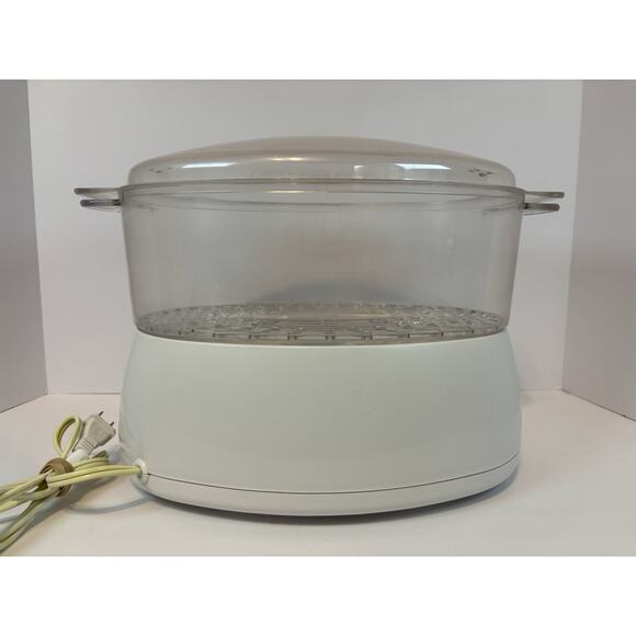 Oster Electric 2-Tier Food Steamer 6 Quart White Model 5713 - Tested And Working - Picture 9 of 16